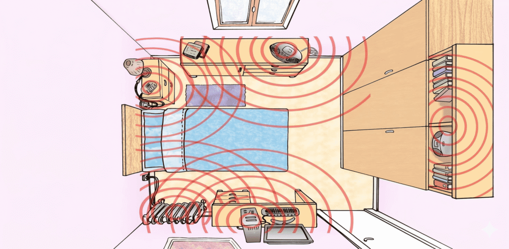 Services electromagnetic fields measurement and diagnosis, electro-pollution
